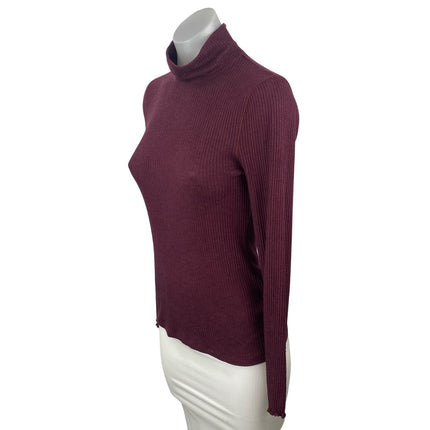 Abercrombie & Fitch Women's Red Turtleneck Long Sleeve Knit Sweater Top Size S