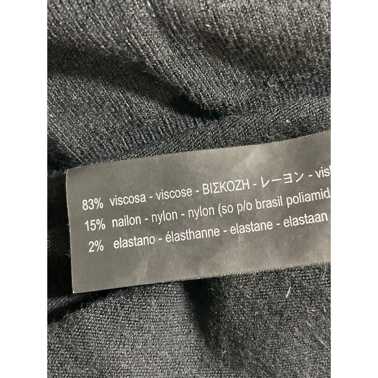 Zara Women's Black Long Sleeve Button Down Crew Neck Cardigan Sweater Top Sz S