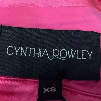 Cynthia Rowley Pink Sleeveless Camisole Tank Athletic Sports Bra Crop Top Sz XS