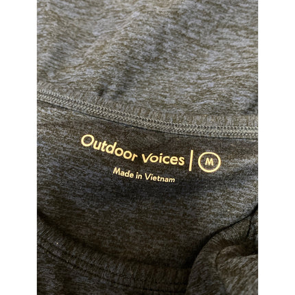 Outdoor Voices Women's Blue Crewneck Long Sleeve Activewear Tee T-Shirt Top Sz M