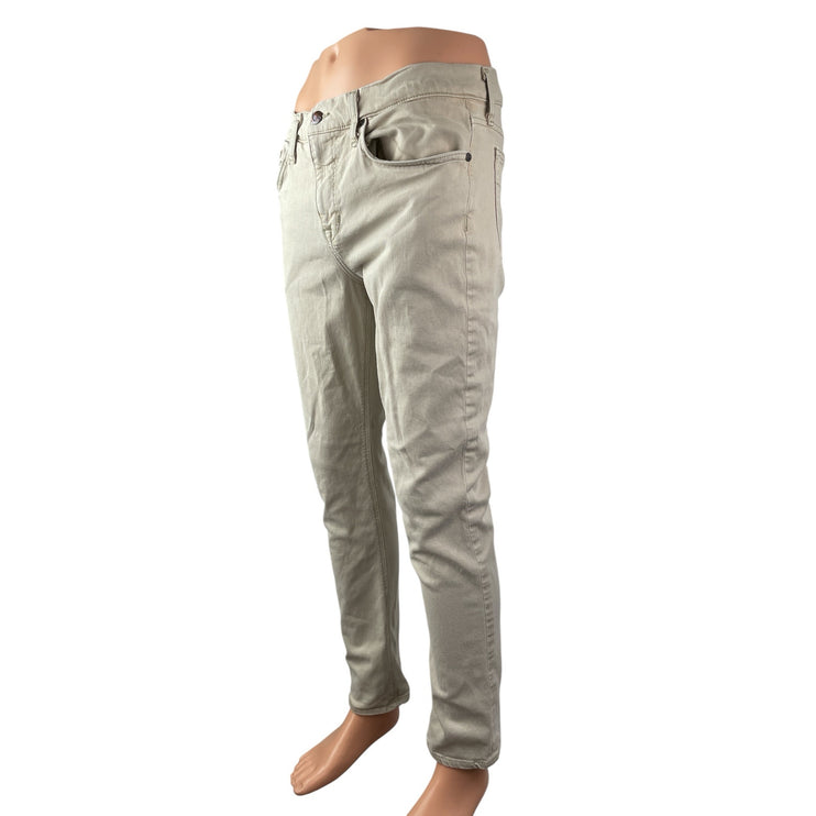 Joe's Mens Beige High Rise Slim Chino Khaki Skinny Straight Denim Jeans Pants 33