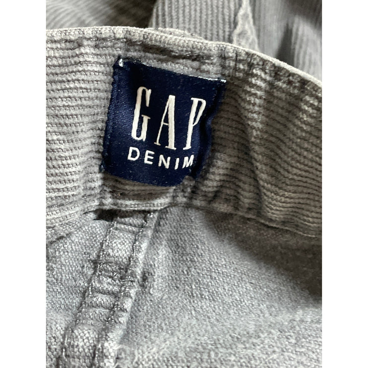 Gap Men's Gray Corduroy Slim Fit Mid Rise Trousers Pants Denim Jeans Size 32x30