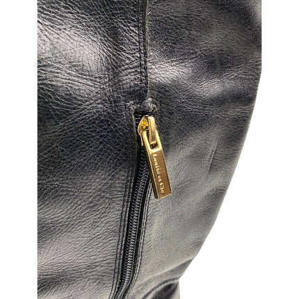 Louise Et Cie Navaria Women's Black Calf Leather Block Heel Knee High Boots Sz 7