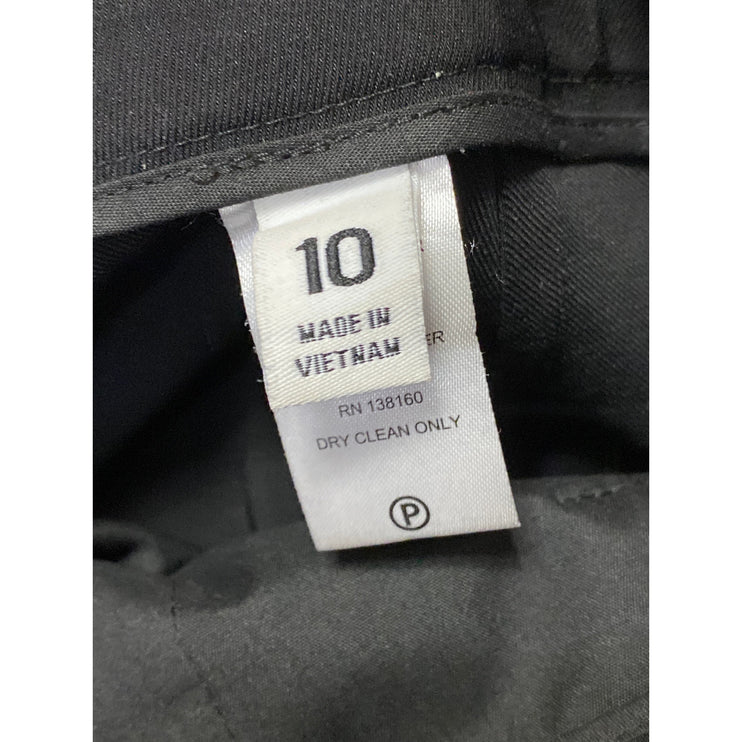 LBT Little Black Tux Women Black High Rise Wide Leg Trousers Dress Pants Size 10