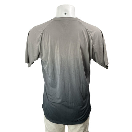 Uniqlo Dry Ex Men's Gray Ombre Short Sleeve Crew Neck T Shirt Tee Top Size L