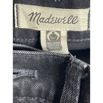 Madewell Women's Black High Waisted Bootcut Wide Leg Flare Denim Jeans Pants 27