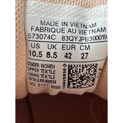 Converse Chuck Taylor All Star White Sherpa High Top Lace Up Sneakers Shoes 10.5