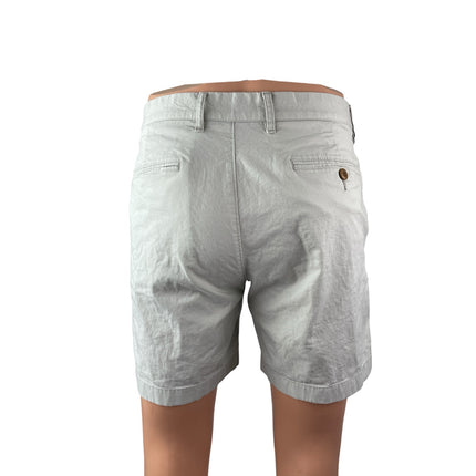 J.Crew Re-Imagined Men's Gray Stretch High Rise Casual Chino Bermuda Shorts 32