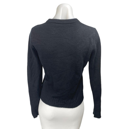 Zadig & Voltaire Delly Women's Black Flash Lightning Long Sleeve Sweater Top S