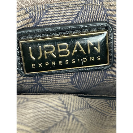 Urban Expressions Black Pebble Faux Leather Vegan Kelly-style Backpack One Size
