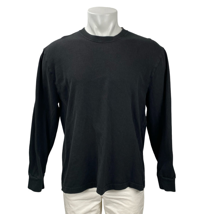 Madewell Men's Black Crew Neck Long Sleeve Sweater Sweatshirt Tee T-Shirt Top L