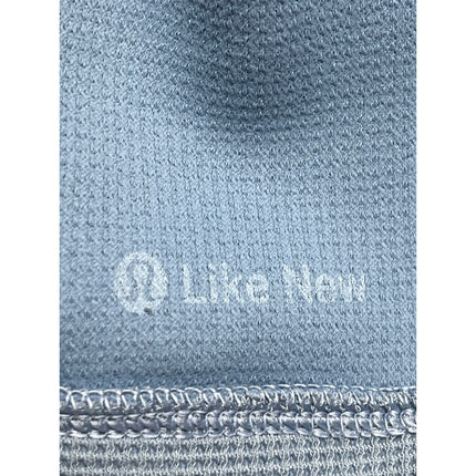 Lululemon Shift Stitch Mens Blue Waffle Knit Long Sleeve Hoodie Sweatshirt Top M