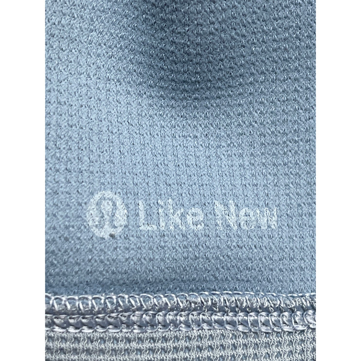 Lululemon Shift Stitch Mens Blue Waffle Knit Long Sleeve Hoodie Sweatshirt Top M