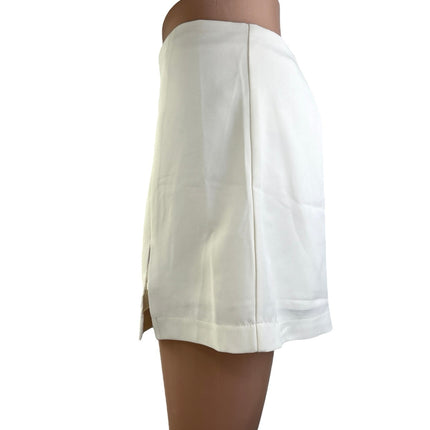 Steve Madden Cameron White Low Rise Stretch Casual Mini Pencil Skirt Size S