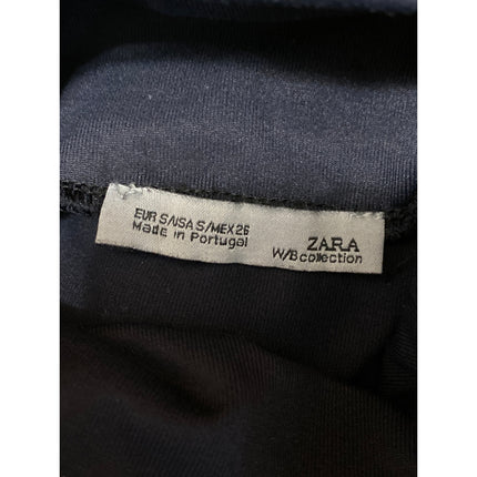 Zara Women's Black Long Sleeve Turtleneck Slim Fit Pullover Blouse Top Size S