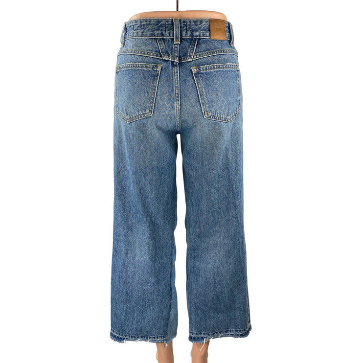 Closed Women's Blue Patchwork Colorblock High Rise Wide Leg Baggy Denim Jeans 25