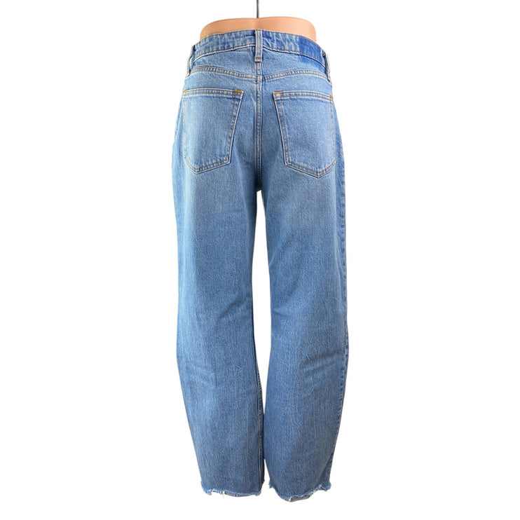 Abercrombie & Fitch The 90s Relaxed Blue High Rise Wide Leg Denim Jeans Pants 26