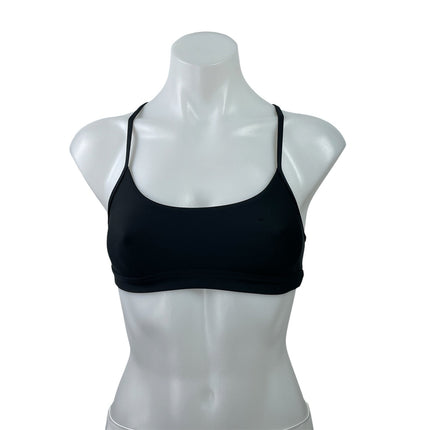 Alo Yoga Airlift Intrigue Black Crossback Workout Active Sports Bra Tank Top XS