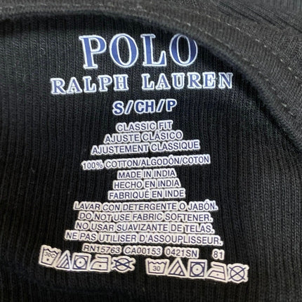 POLO Ralph Lauren Men's Black Rib Knit Classic Sleeveless Muscle Tee Tank Top S