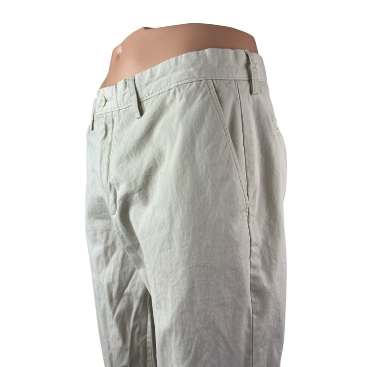 J.Crew The Sutton Men's Beige High Rise Chino Tapered Denim Jeans Pants Sz 33x32