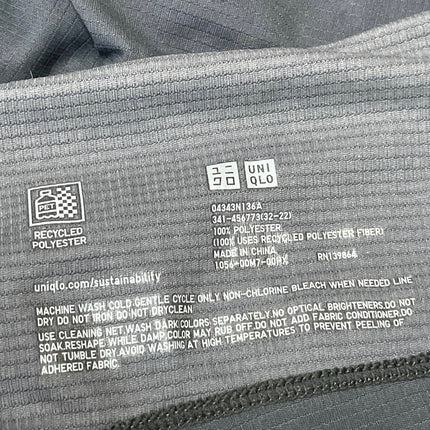 Uniqlo Dry Ex Men's Gray Ombre Short Sleeve Crew Neck T Shirt Tee Top Size L