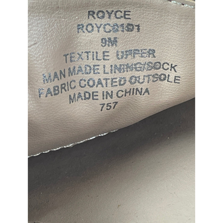 Steve Madden Royce Women's Floral Print Embroidery Square Toe Flat Denim Mules 9