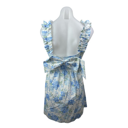 Altar'd State Alexa Floral Smocked Ruffled Sleeveless Mini Flare A-Line Dress S