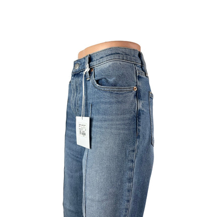 NEW Pistola Lennon Pintucked Women's Blue Flared Bootcut Denim Jeans Size 29