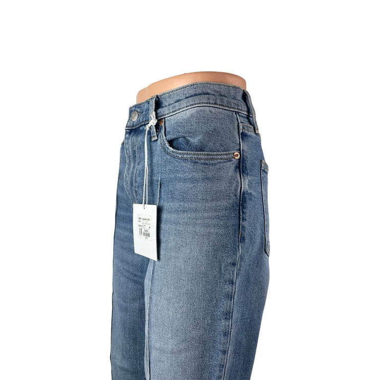 NEW Pistola Lennon Pintucked Women's Blue Flared Bootcut Denim Jeans Size 29