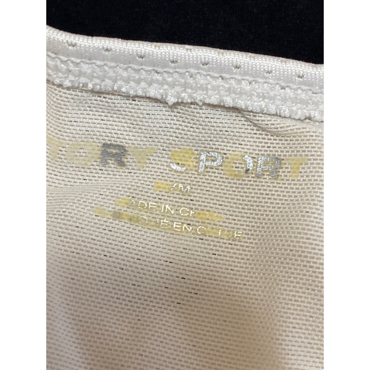 Tory Burch Sport Women Black Colorblock Racerback Yoga Athletic Sports Bra Top M