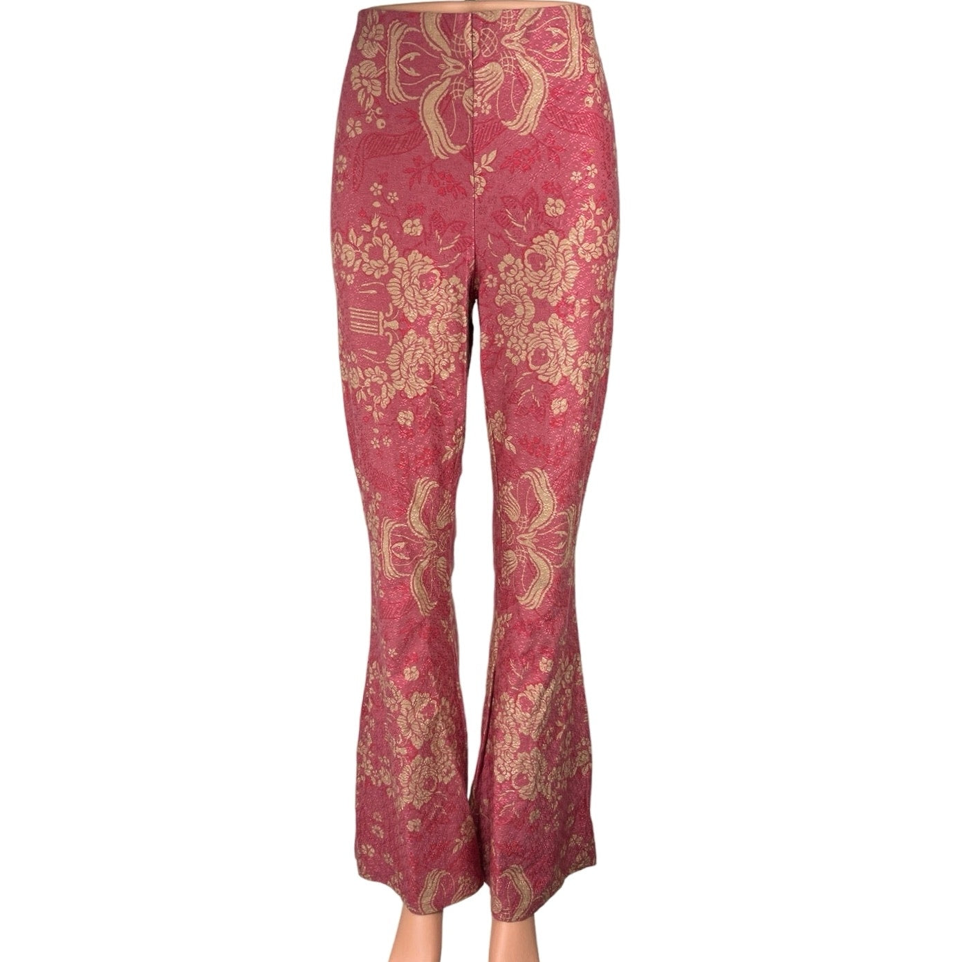 Kimchi Blue Womens Pink Paisley Print Flared Leg Low Rise Palazzo Casu Brie Kimchi Blue Womens Pink Paisley Print Flared Leg Low Rise Palazzo Casu Brie