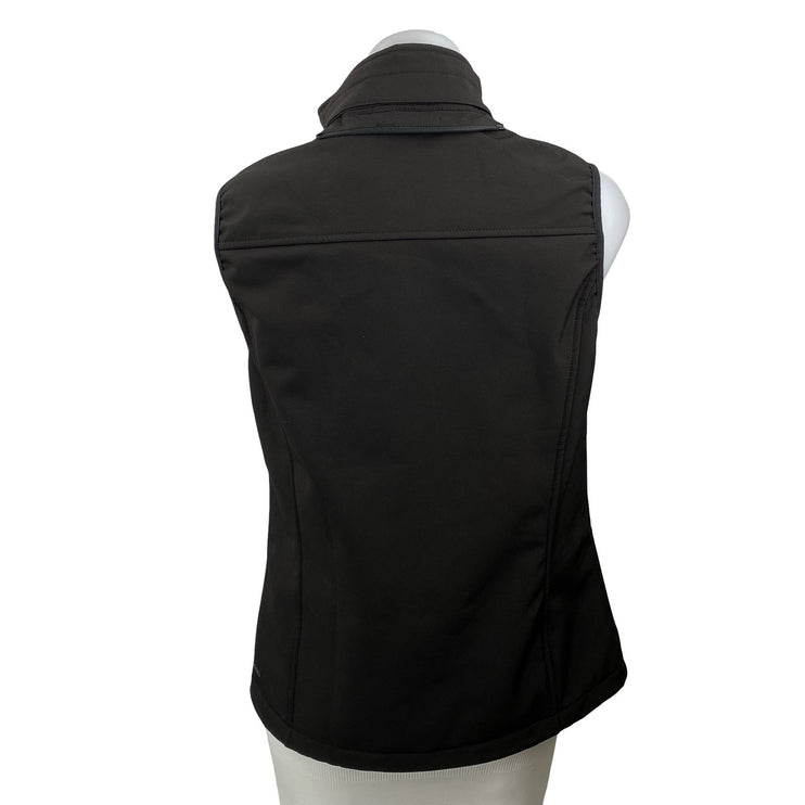 33000ft Women's Black Sleeveless Turtleneck Full Zip Outdoor Vest Jacket Size S