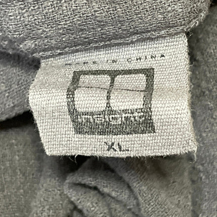 Insight Men's Dark Gray Long Sleeve Button Down 100% Cotton Shirt Top Size XL