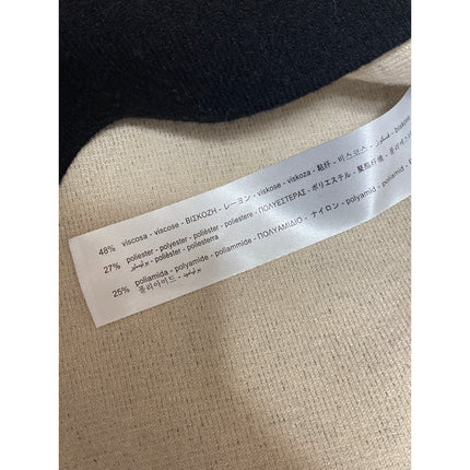 Zara Black Long Sleeve Scoop Neck Thermal Sweater Knit A Line Mini Dress Size M