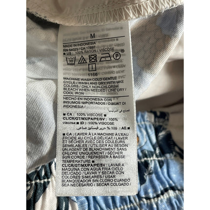 Old Navy Women's Multicolor Floral Scalloped High Rise Casual Summer Shorts Sz M