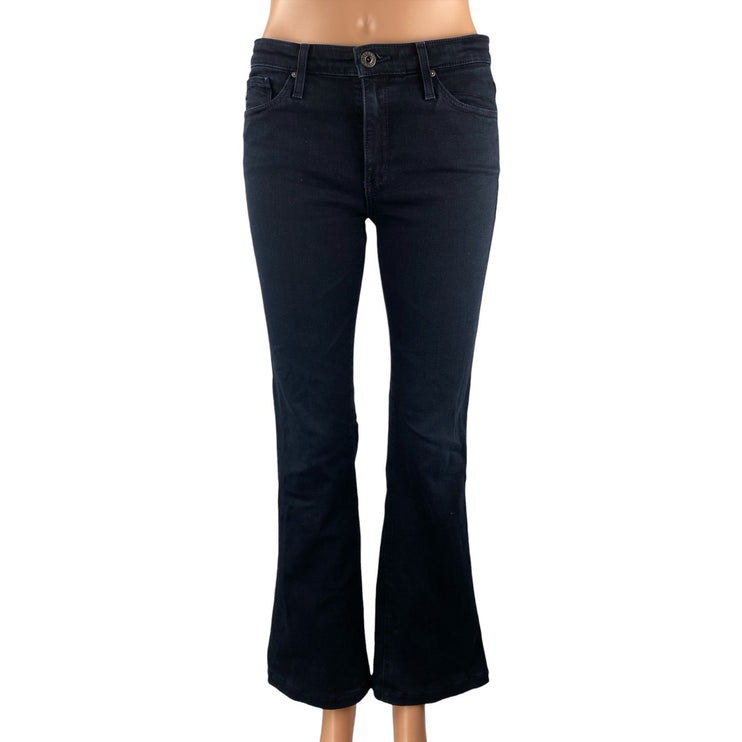 Adriano Goldschmied The Angel Black Mid Rise Flare Bootcut Denim Jeans Pants 26