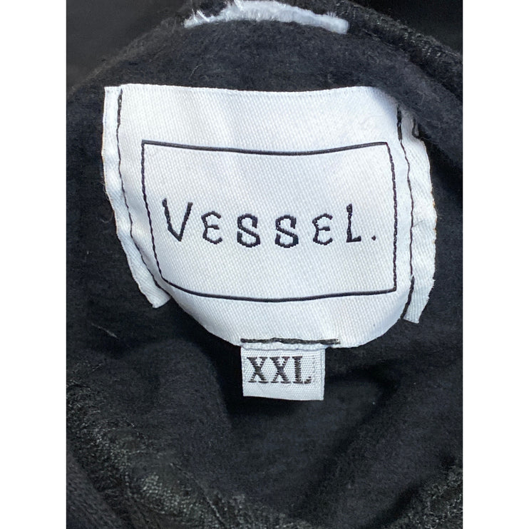 Vessel Women's Black Hoodie Hooded Logo Long Sleeve Sweatshirt Top Size XXL