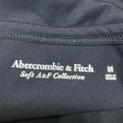 Abercrombie & Fitch Black Sleeveless Square Neck Tank Thong Bodysuit Top Size M