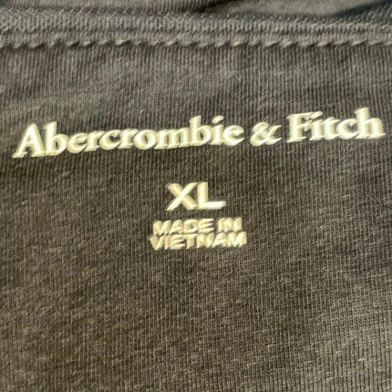 Abercrombie & Fitch Black Halter Plunge V Neck Sleeveless Blouse Top Size XL