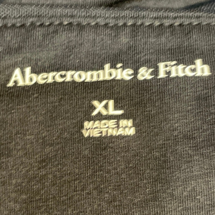 Abercrombie & Fitch Black Halter Plunge V Neck Sleeveless Blouse Top Size XL