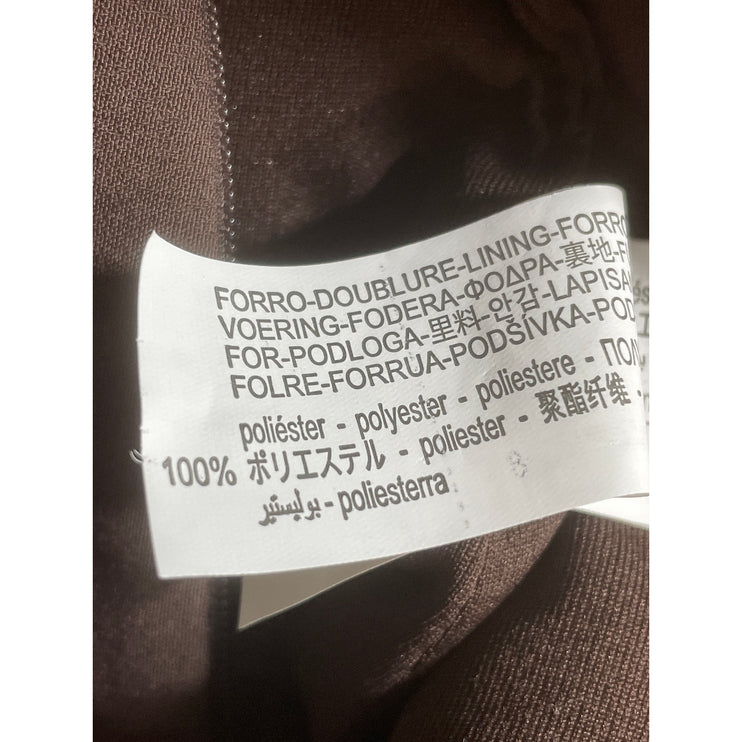 NEW Zara Women's Brown Strapless V Neck Tube Bandeau Pocket Blouse Top Size S