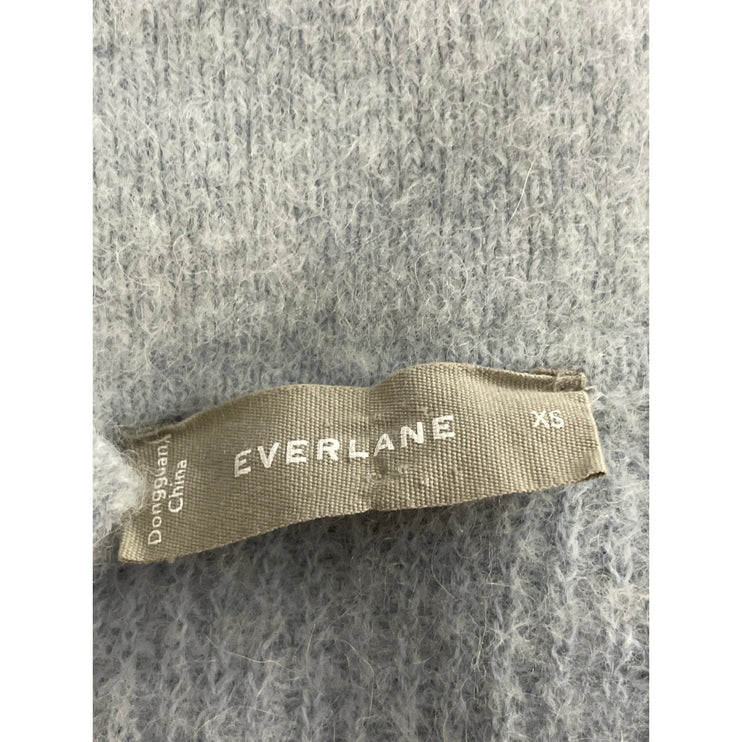 Everlane Womens Alpaca Wool Waffle Collared Long Sleeve Crop Polo Sweater Top XS