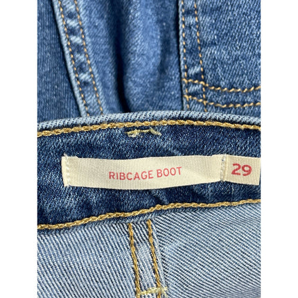 Levi's Ribcage Boot Women's Blue High Rise Bootcut Flare Denim Jeans Pants Sz 29
