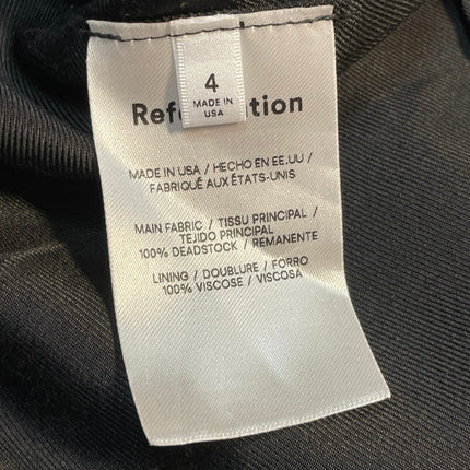 Reformation Black Houndstooth Co-ords Crop Jacket Cami Mini Dress Set Size 4