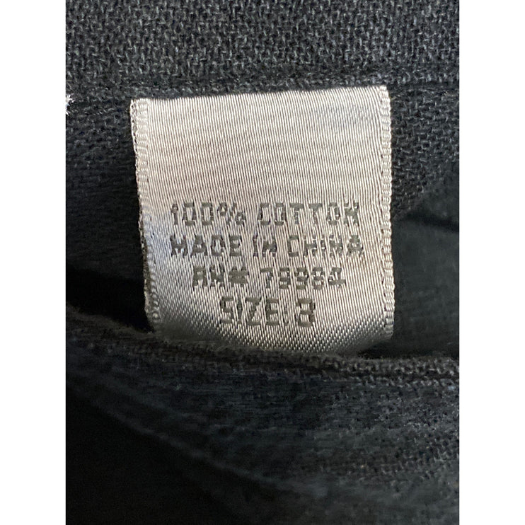 Chico's Women's Black Roll Tab Long Sleeve Pocket Button Down Shirt Top Size 3