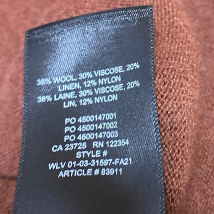 Aritzia Babaton Brown Sleeveless Crew Neck Knit Cami Camisole Tank Top Size S