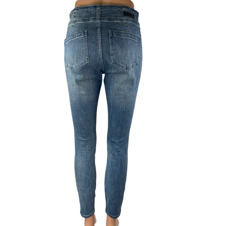 Anthropologie Pilcro Women's Blue High Waisted Skinny Denim Jeans Size 26