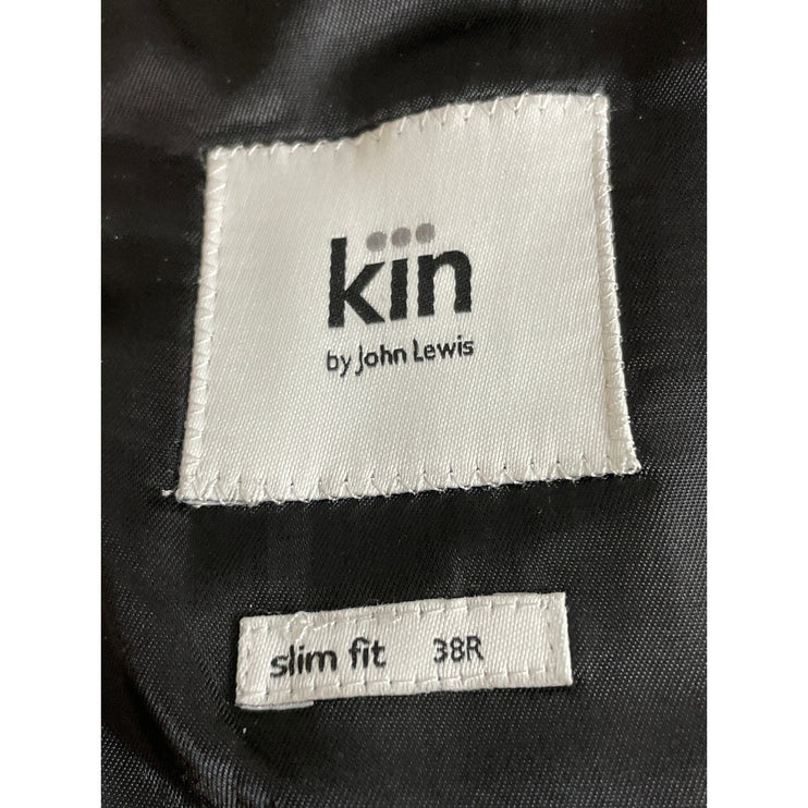 Kin Women's Gray Wool Long Sleeve Blazer Coat Jacket Dress Pants Suit Set 38/32