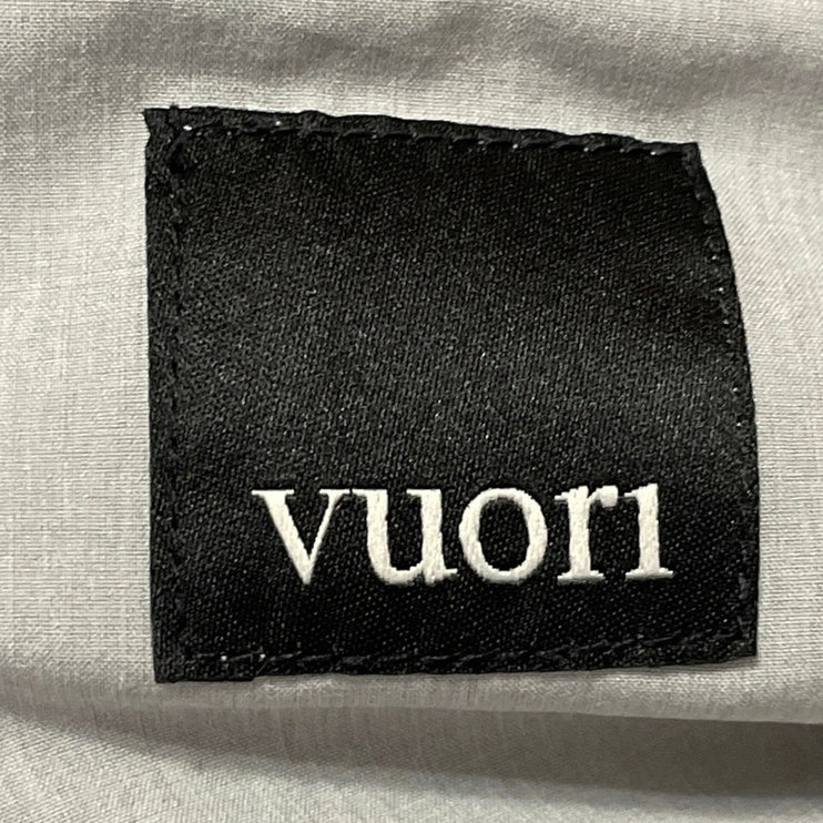 Vuori Outdoor Trainer Shell Men's Gray Long Sleeves Windbreaker Coat Jacket Sz M
