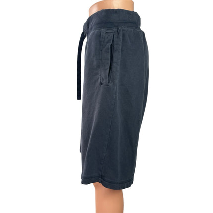 H&M Women's Navy Blue Drawstring High Rise Straight Bermuda Lounge Shorts Size M